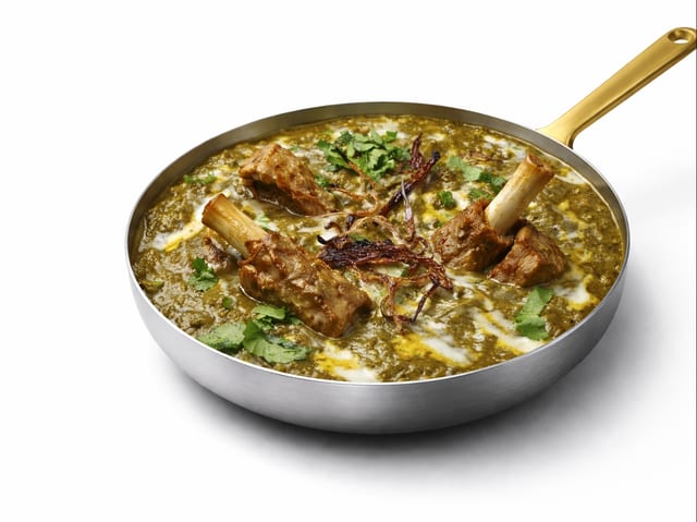 Goat Hara Masala.
