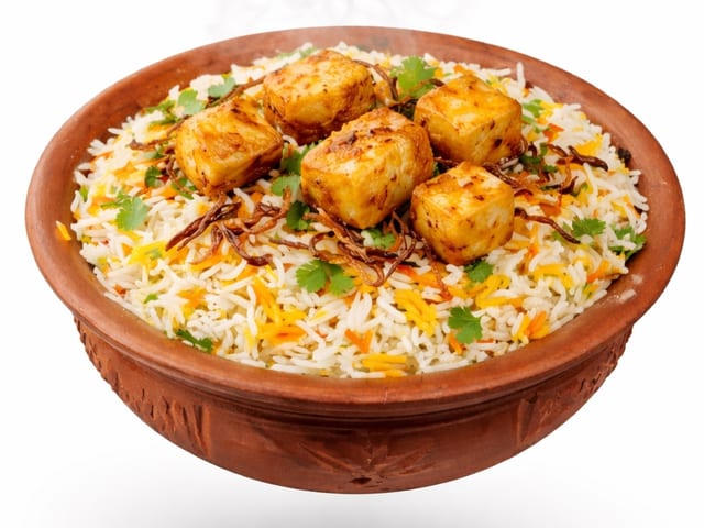 Paneer Biryani.
